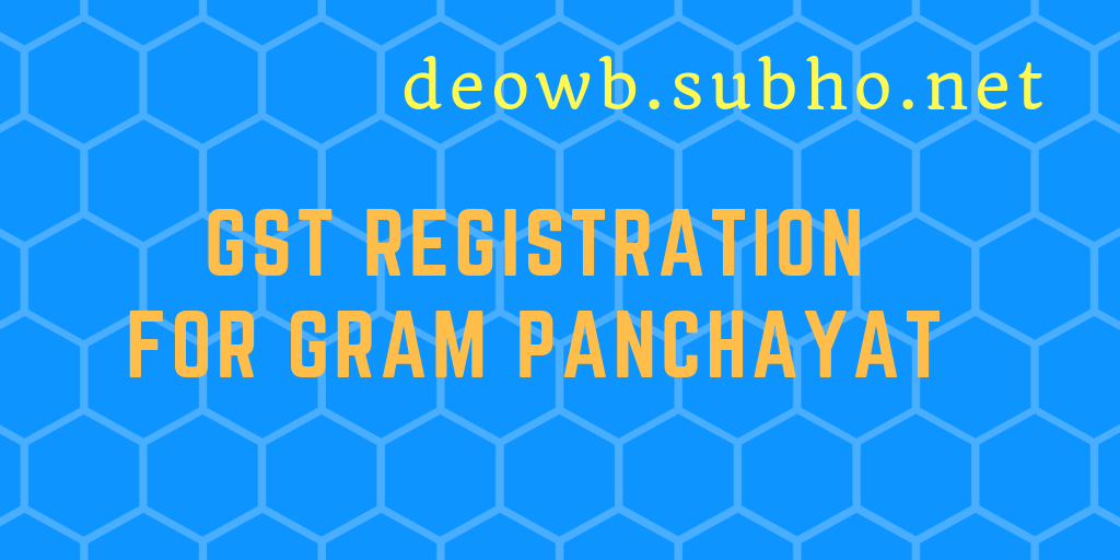 gram panchayat gst registration