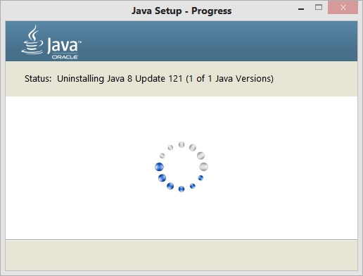 Uninstalling outdated java version